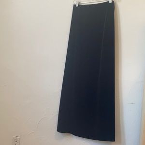 Black velvet skirt
